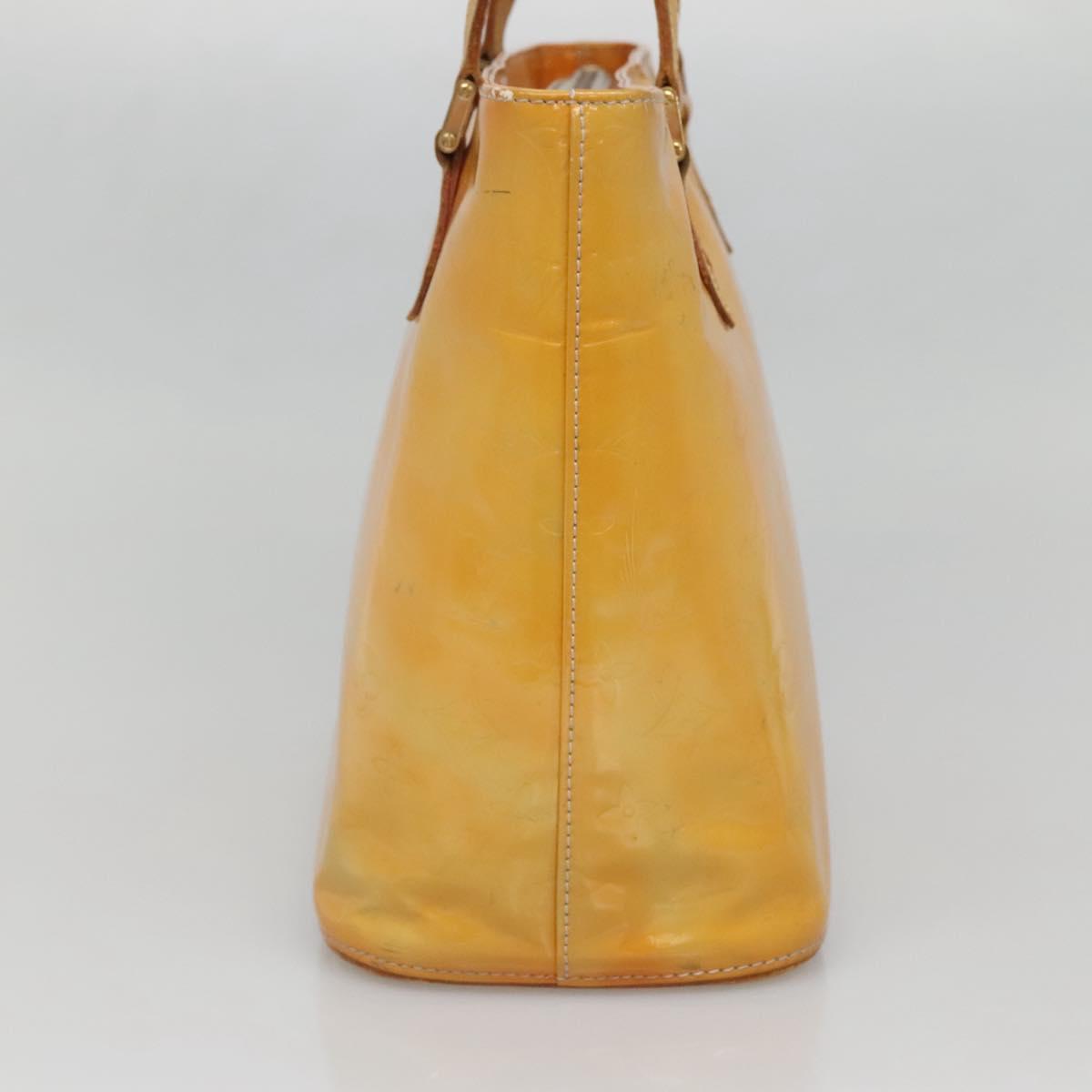 LOUIS VUITTON Monogram Vernis Houston Hand Bag Gris M91053 LV Auth ti3376