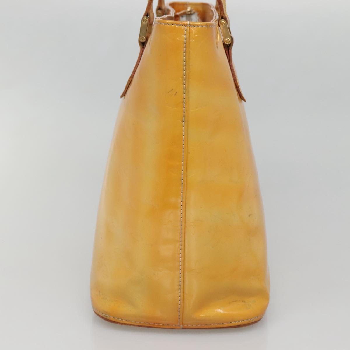 LOUIS VUITTON Monogram Vernis Houston Hand Bag Gris M91053 LV Auth ti3376