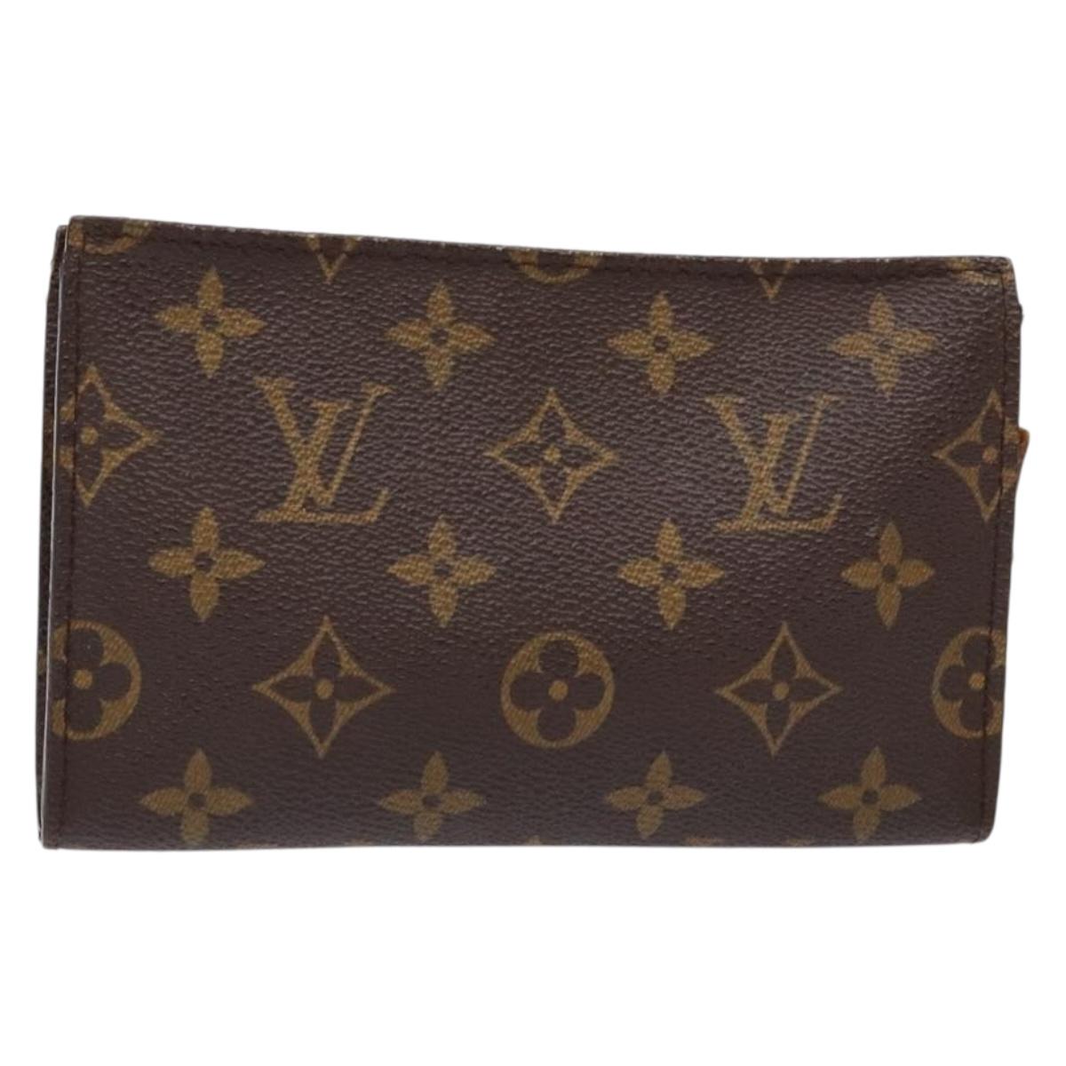 LOUIS VUITTON Monogram Bucket PM Accessory Pouch LV Auth ti3382