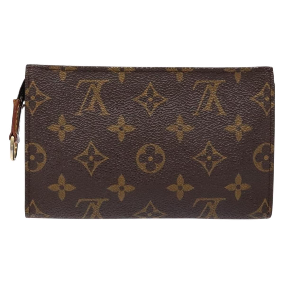 LOUIS VUITTON Monogram Bucket PM Accessory Pouch LV Auth ti3382