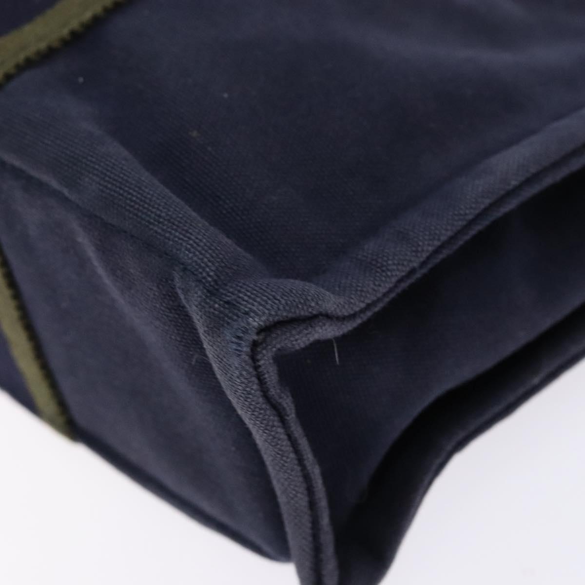 HERMES Fourre Tout PM Hand Bag Canvas Navy Auth ti3389