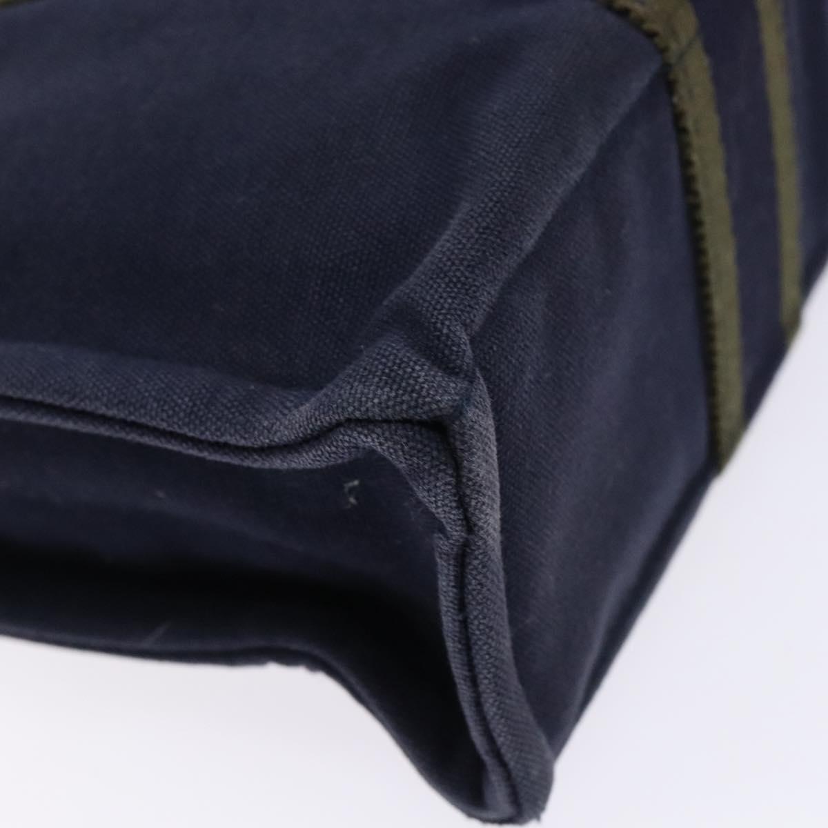 HERMES Fourre Tout PM Hand Bag Canvas Navy Auth ti3389