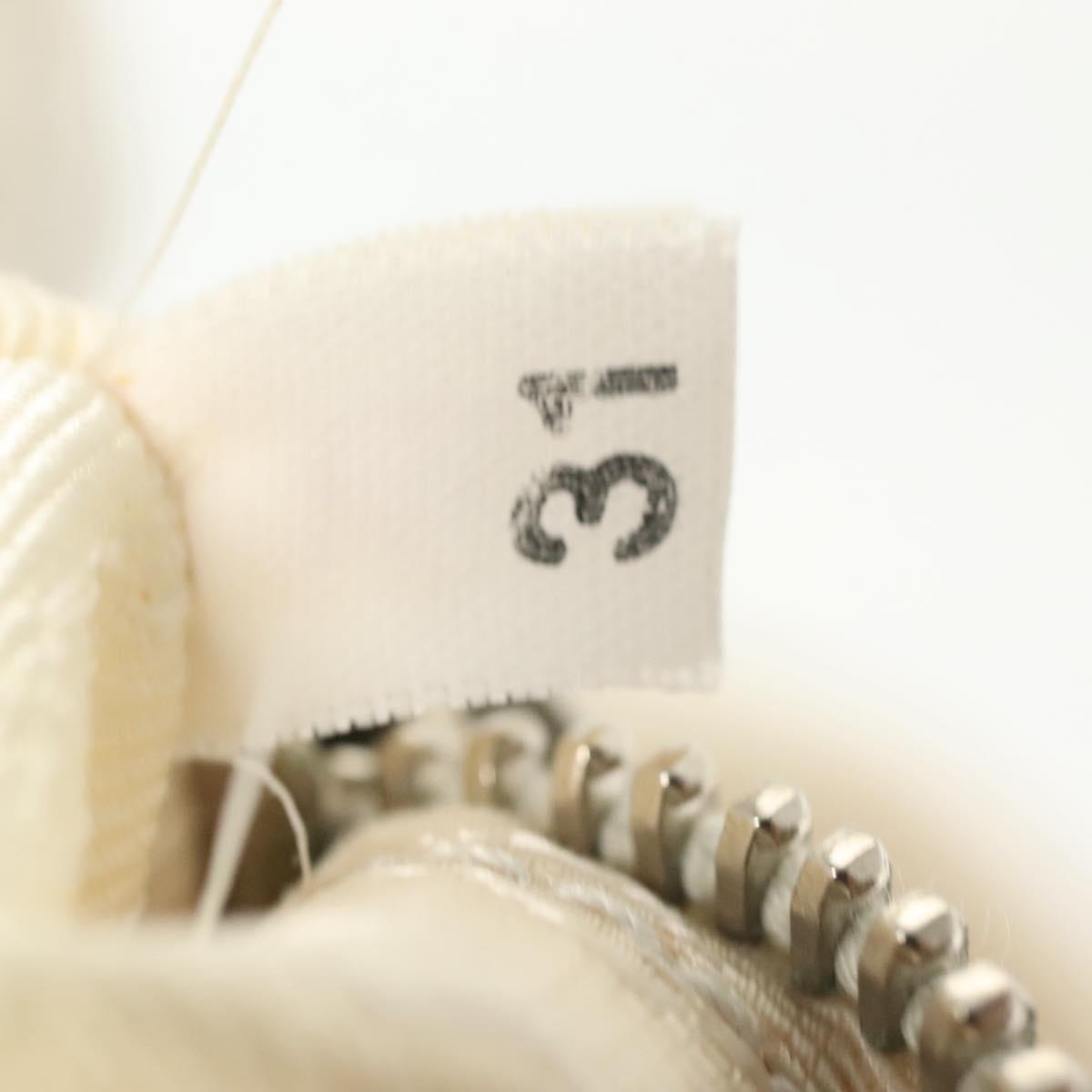 PRADA Hand Bag Nylon 2way White Silver Auth ti3400