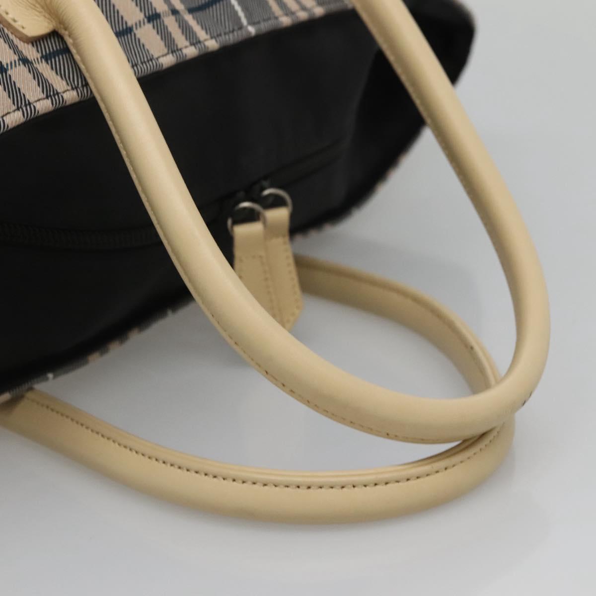 BURBERRY Blue Label Nova Check Tote Bag Nylon Gray Auth ti3408