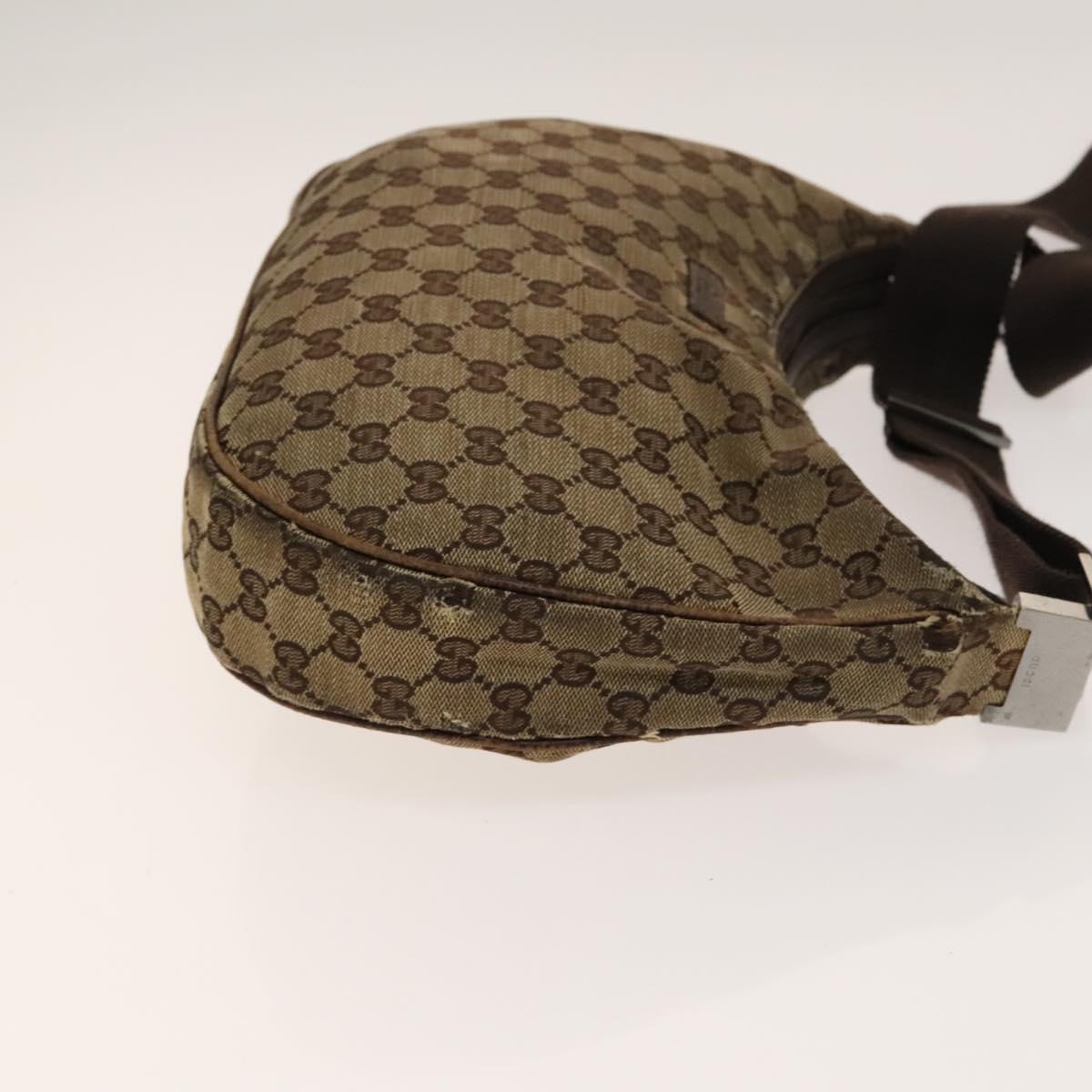 GUCCI GG Canvas GG Plus Supreme Shoulder Bag PVC 3Set Beige Auth ti3417