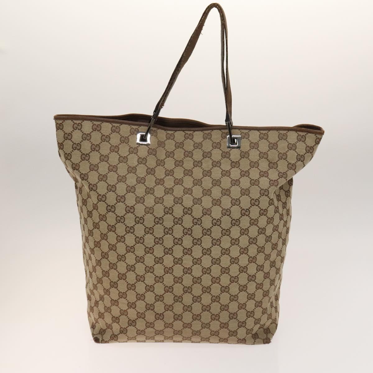 GUCCI GG Canvas GG Plus Supreme Shoulder Bag PVC 3Set Beige Auth ti3417