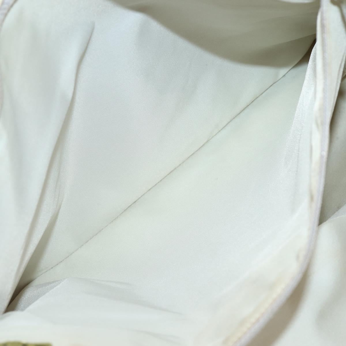 CHANEL New Travel Line Tote Bag Nylon Beige Gold CC Auth ti3422