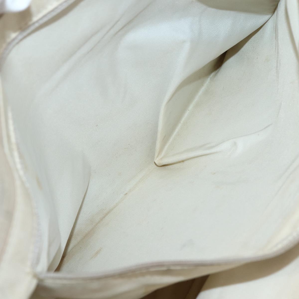 CHANEL New Travel Line Tote Bag Nylon Beige Gold CC Auth ti3423