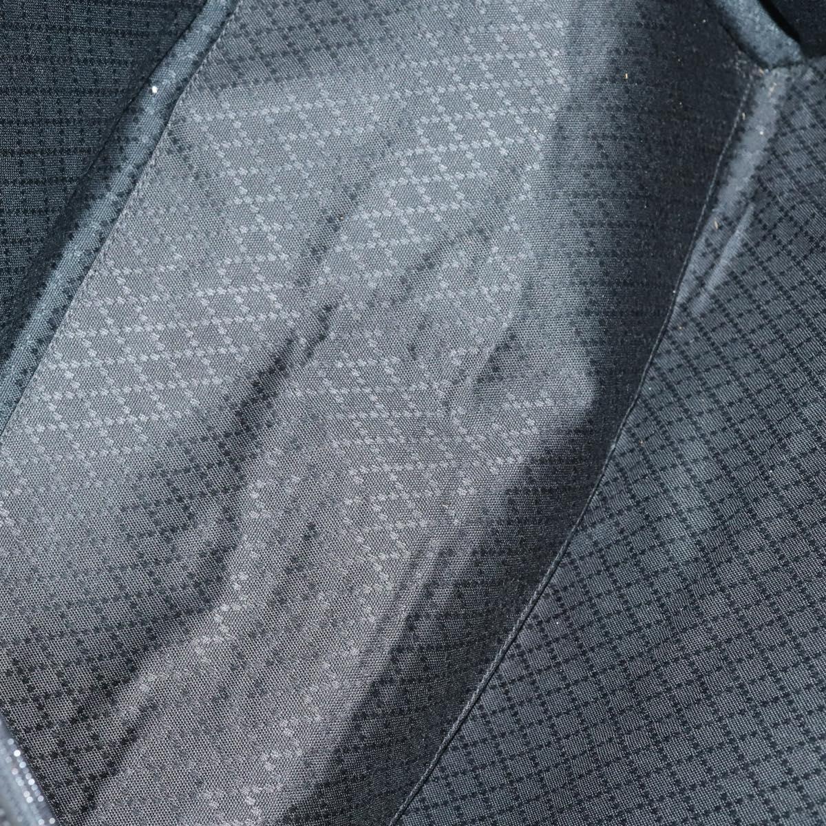 GUCCI Boston Bag Nylon Leather Black Silver 012 1553 0269 Auth ti3430