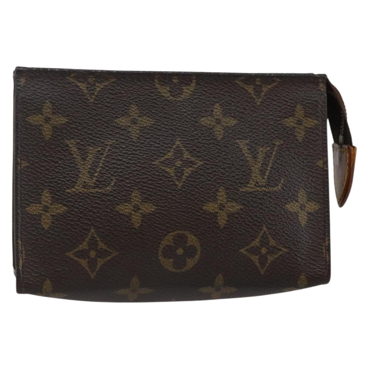 LOUIS VUITTON Monogram Poche Toilette 15 Pouch M47546 LV Auth ti3439