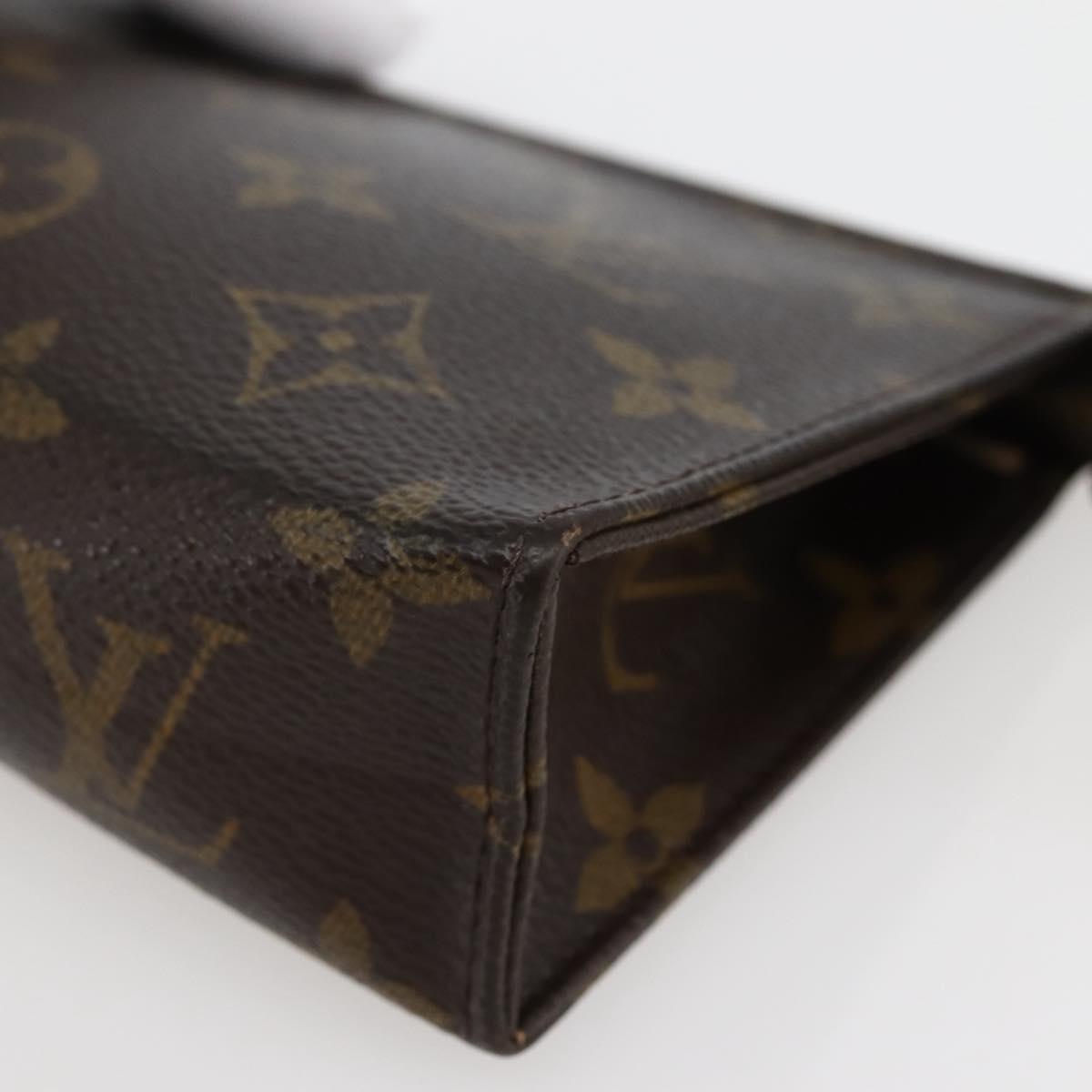 LOUIS VUITTON Monogram Poche Toilette 15 Pouch M47546 LV Auth ti3439