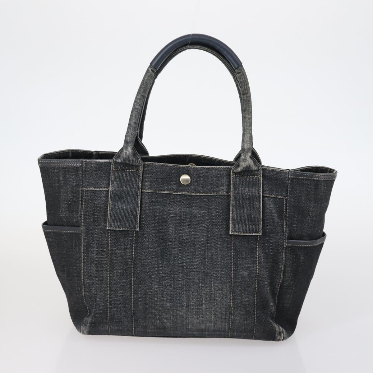 BURBERRY Nova Check Blue Label Bag Canvas nylon 5Set Beige Gray blue Auth ti3451