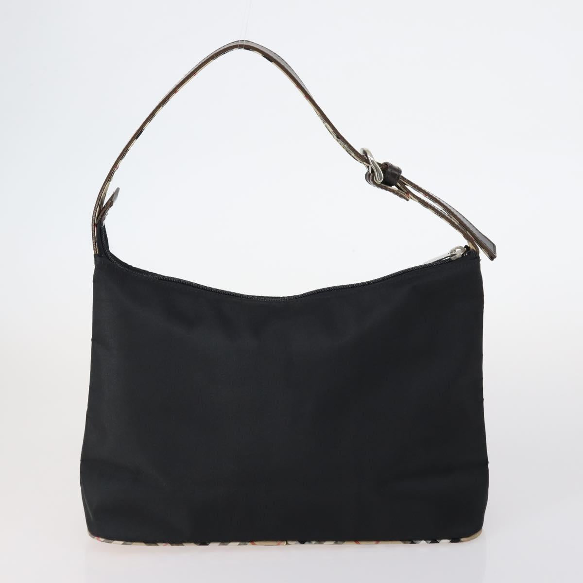 BURBERRY Nova Check Blue Label Bag Canvas nylon 5Set Beige Gray blue Auth ti3451