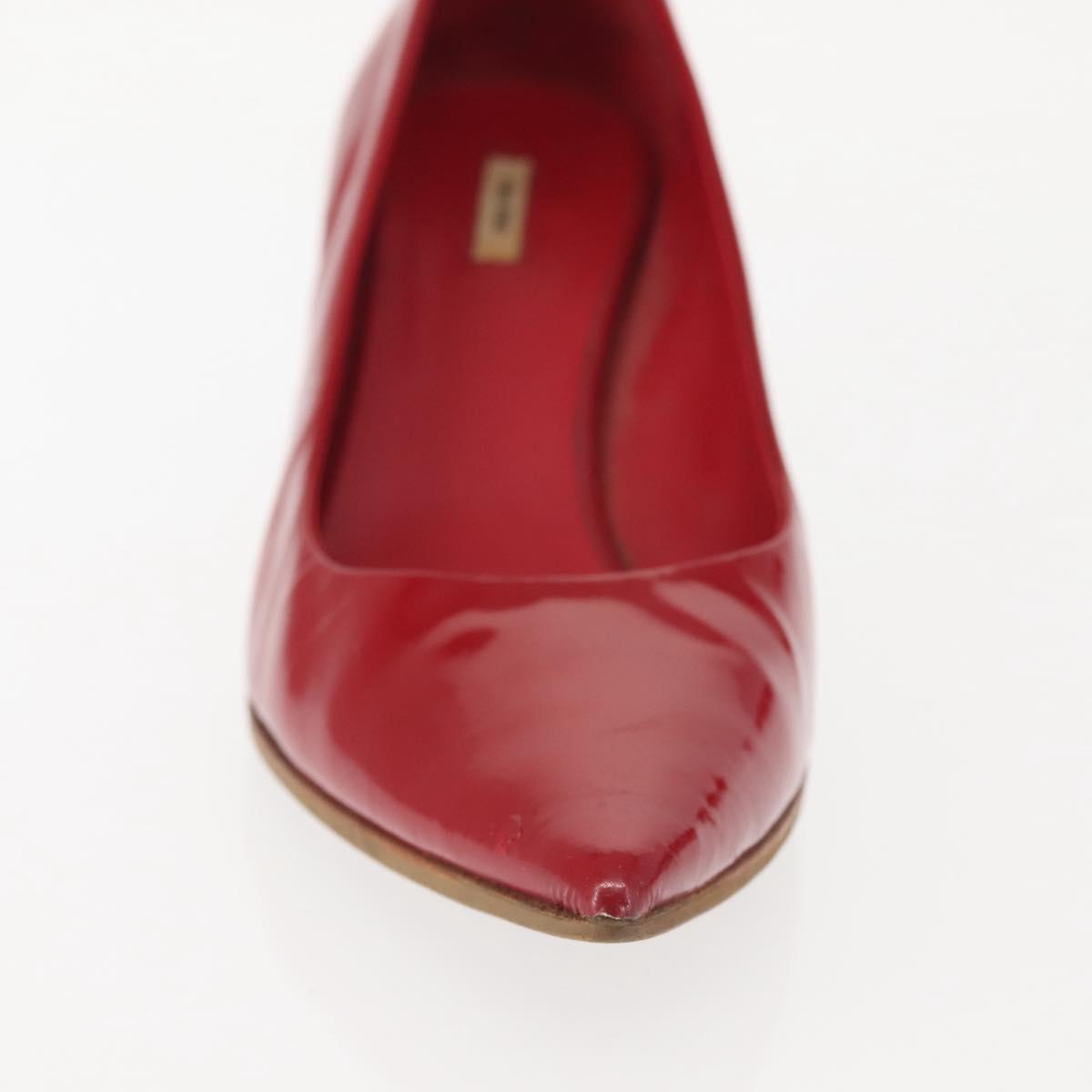 Miu Miu High heels Patent leather Red Auth ti3462