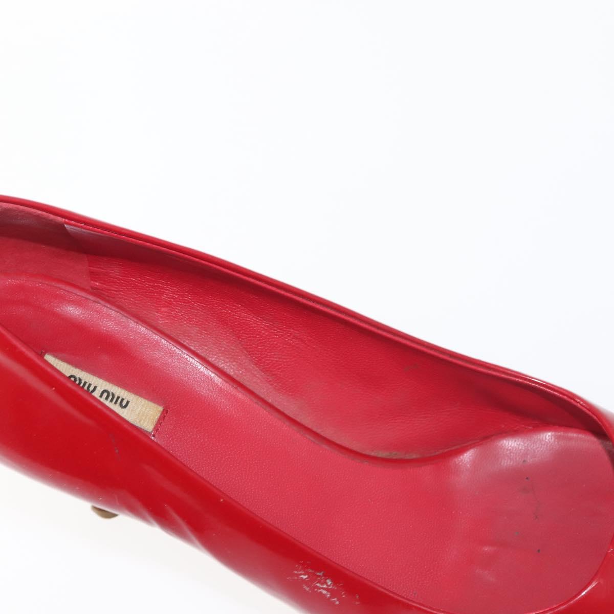 Miu Miu High heels Patent leather Red Auth ti3462