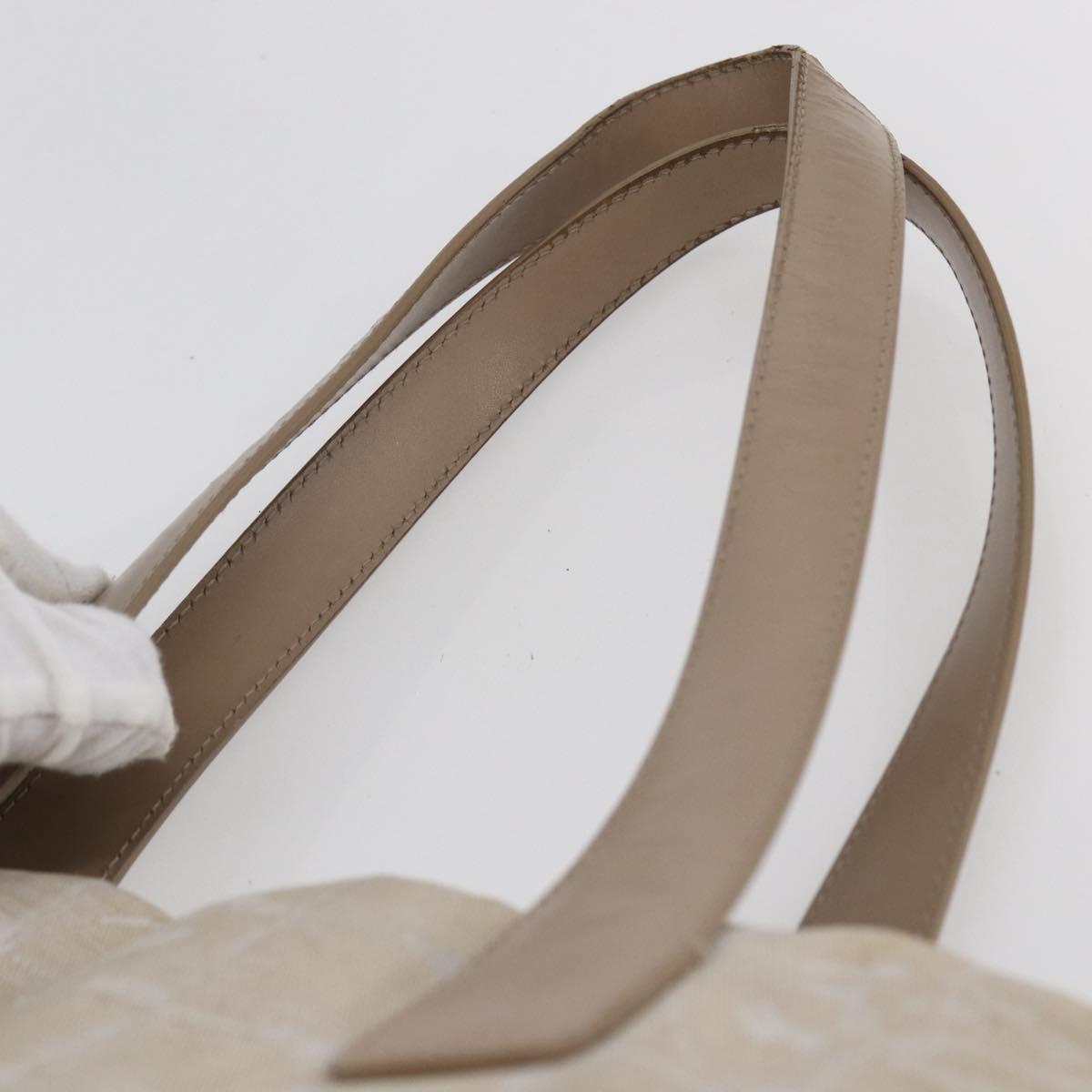 CHANEL New Travel Line Tote Bag Nylon Beige Gold CC Auth ti3466