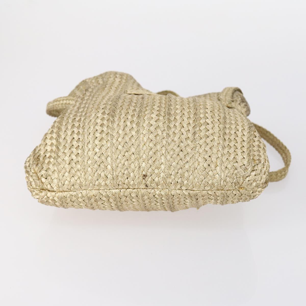 BALLY Tote Bag Leather Canvas 4Set Red Beige cream Auth ti3468