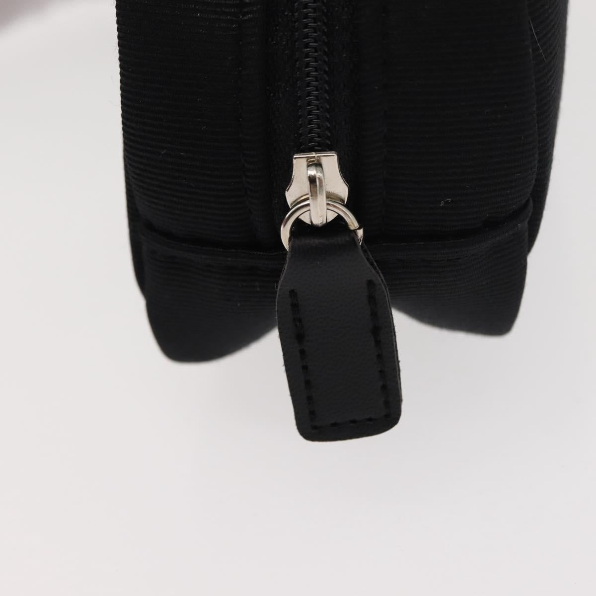 BURBERRY Nova Check Handkerchief Pouch Nylon 2Set Black Beige Auth ti3471