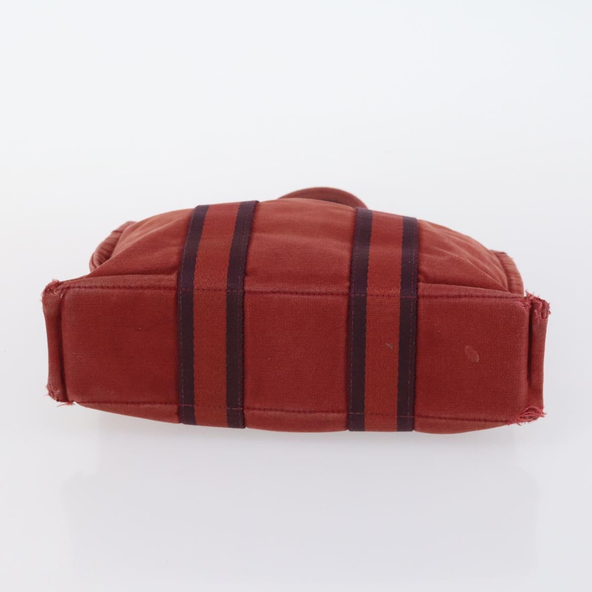 SAINT LAURENT Bvlgari Hermes Hand Bag Canvas 3 Set Pink Red beige Auth ti3473