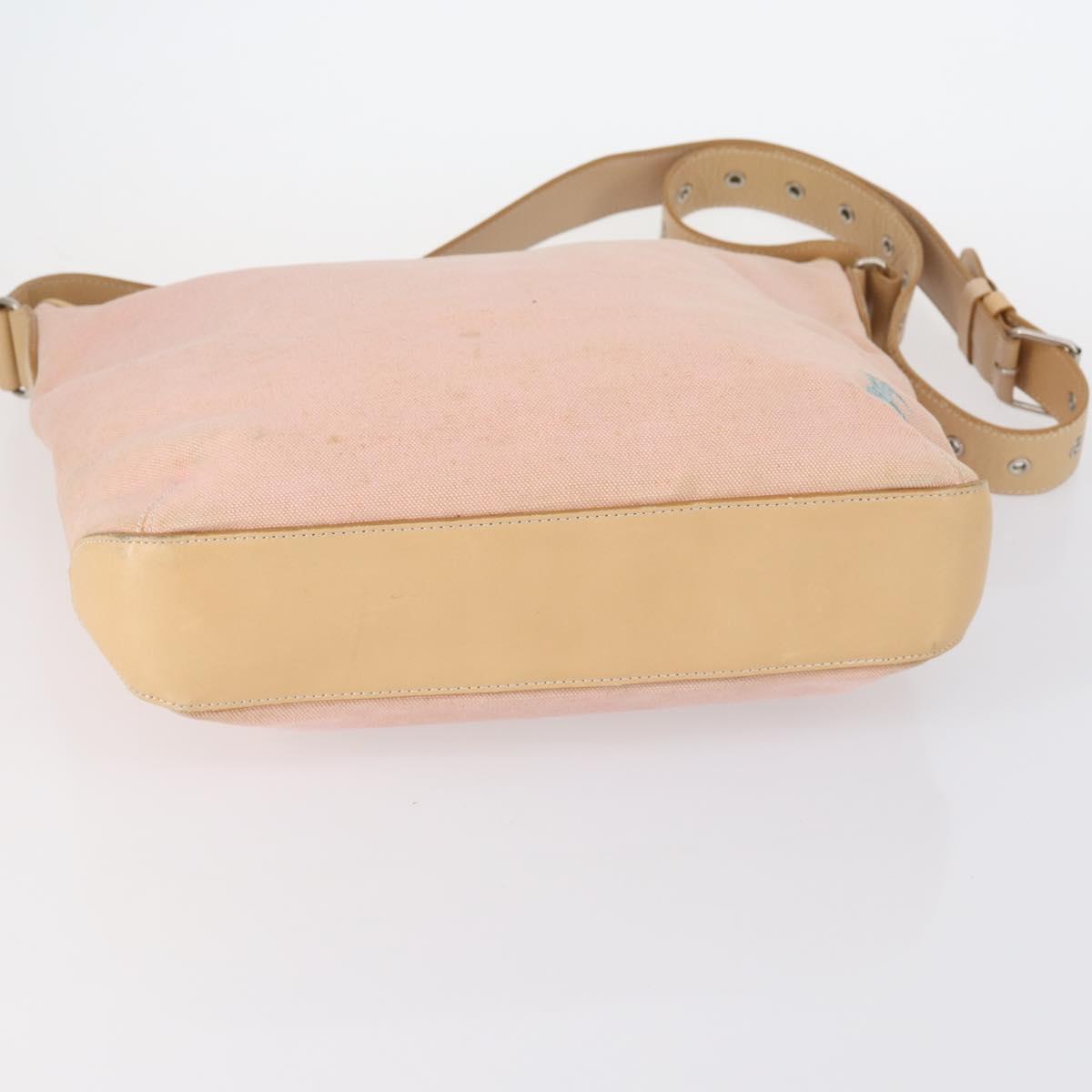 BURBERRY Blue Label Black label Bag Canvas Leather 6 Set Beige Black Auth ti3474