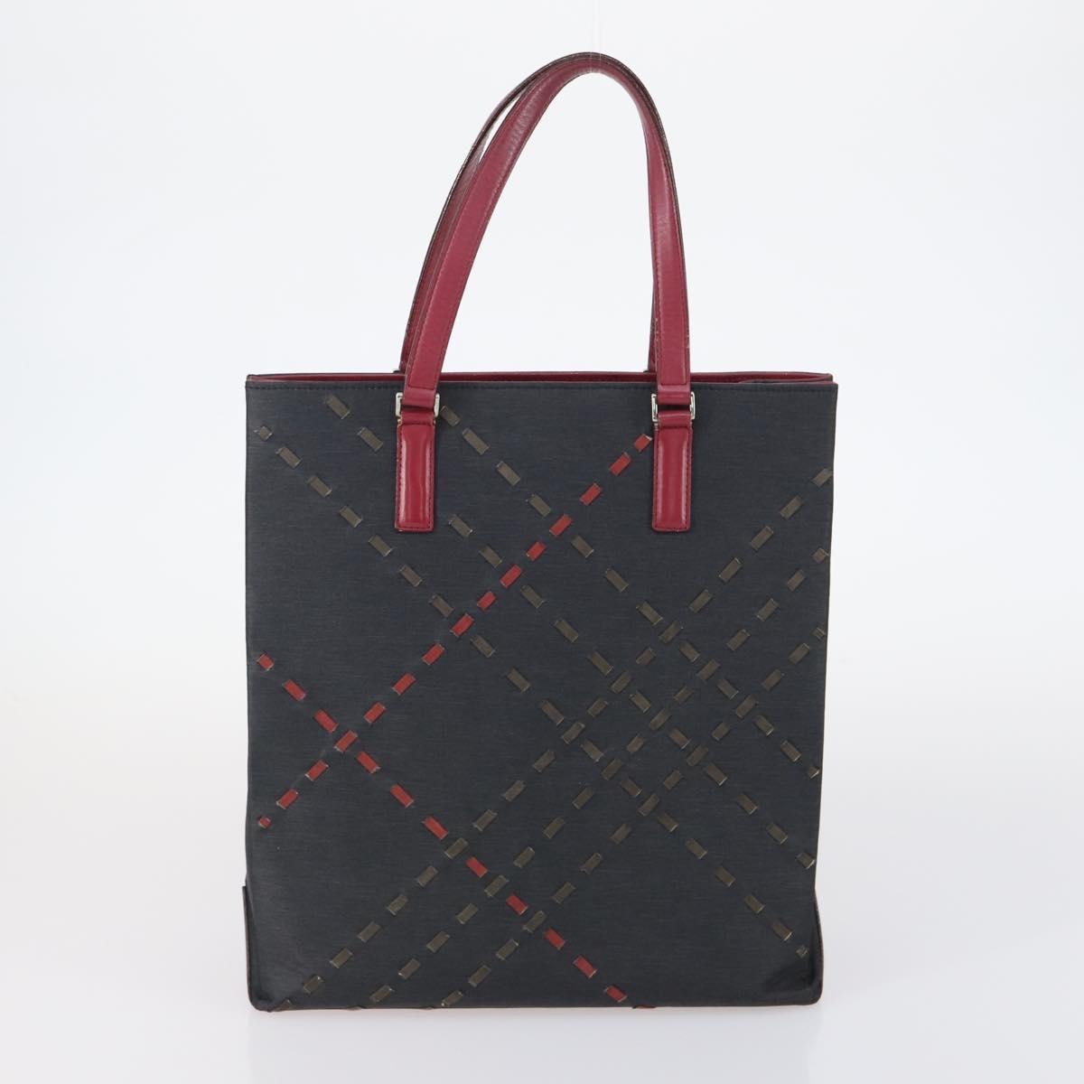 BURBERRY Blue Label Black label Bag Canvas Leather 6 Set Beige Black Auth ti3474