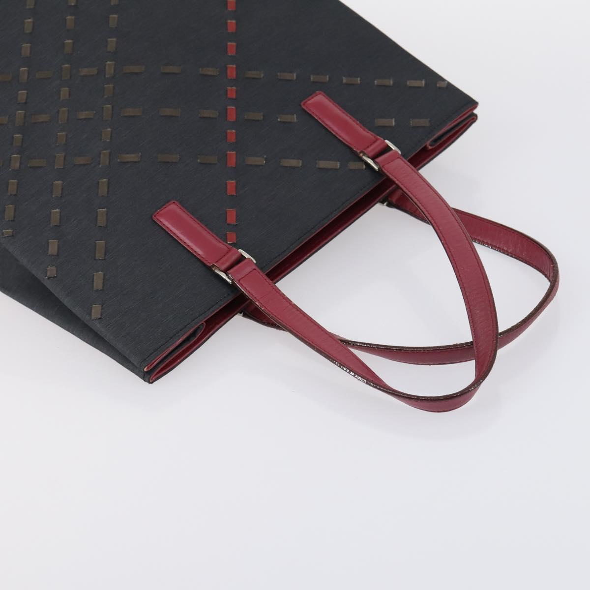 BURBERRY Blue Label Black label Bag Canvas Leather 6 Set Beige Black Auth ti3474