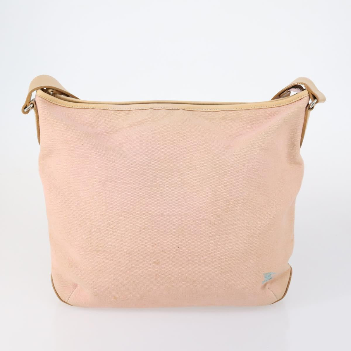 BURBERRY Blue Label Black label Bag Canvas Leather 6 Set Beige Black Auth ti3474