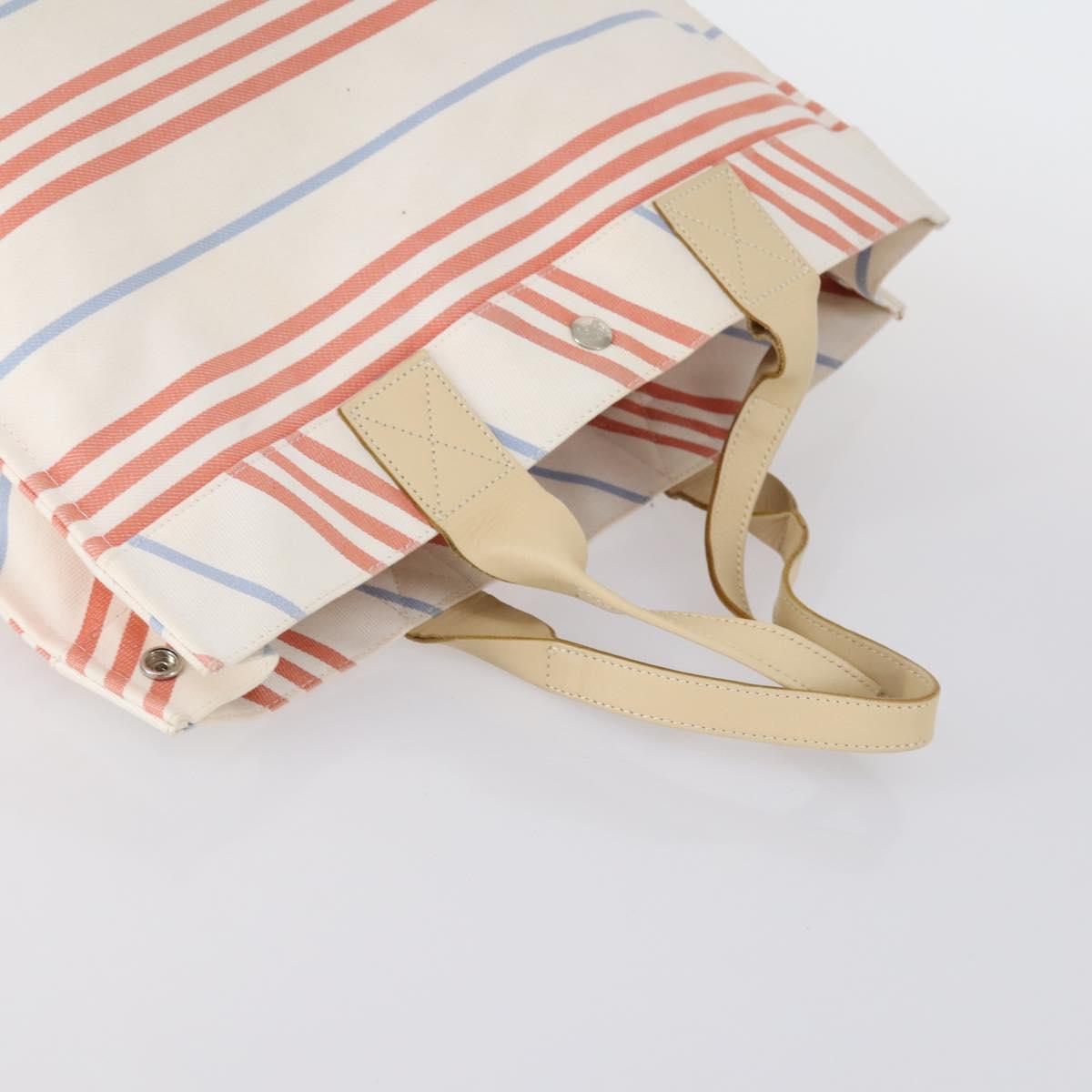 BURBERRY Nova Check Blue Label Tote Bag Canvas 3Set Beige Auth ti3475