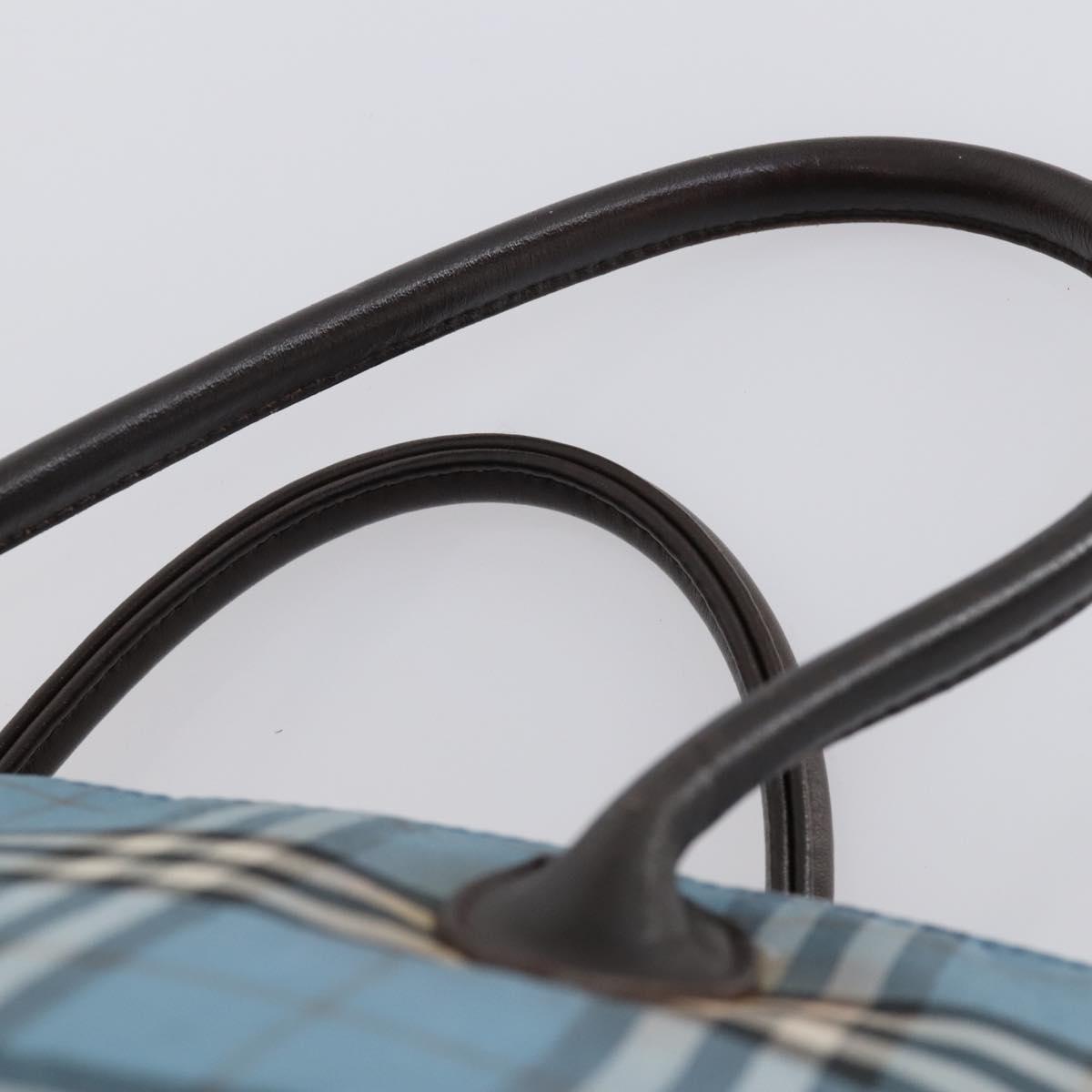 BURBERRY Nova Check Blue Label Bag Nylon 3 Set Beige Blue Bink Auth ti3477