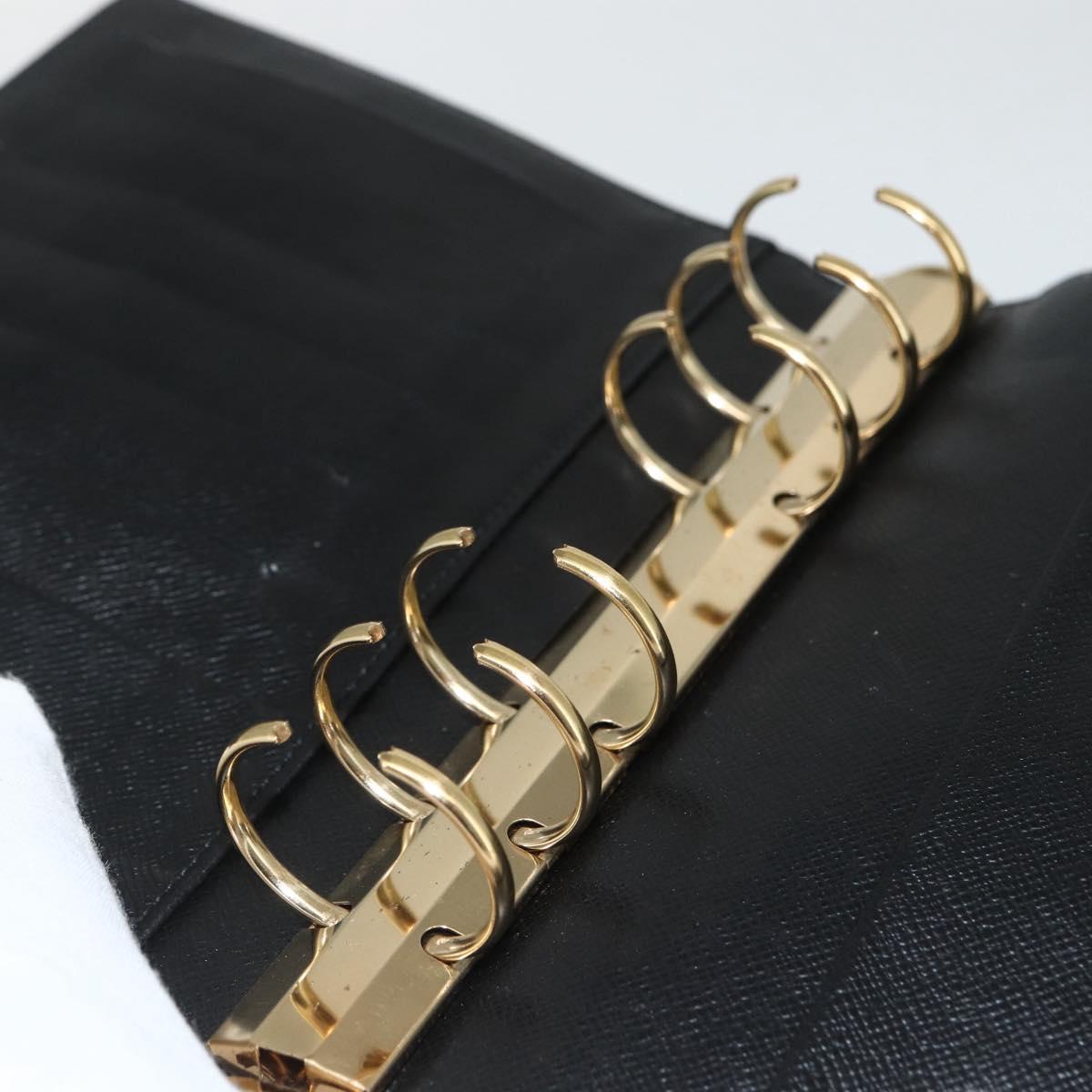 LOUIS VUITTON Epi Agenda MM Day Planner Cover Black R20042 LV Auth ti3482