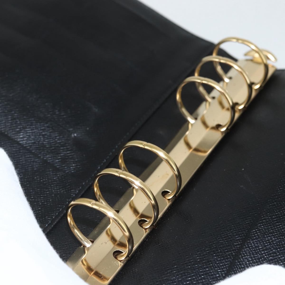 LOUIS VUITTON Epi Agenda MM Day Planner Cover Black R20042 LV Auth ti3482