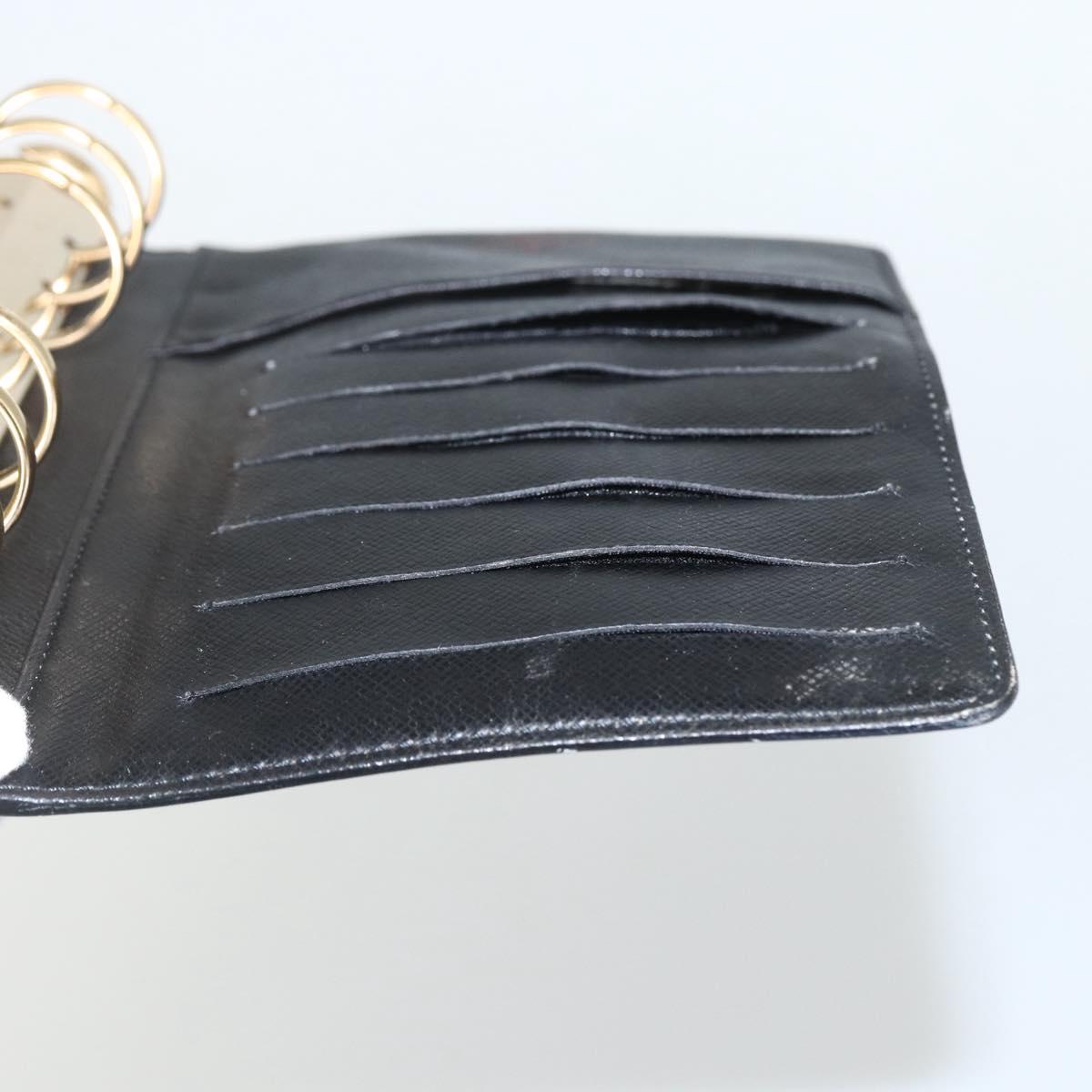 LOUIS VUITTON Epi Agenda MM Day Planner Cover Black R20042 LV Auth ti3482