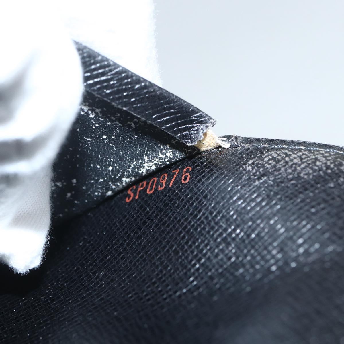 LOUIS VUITTON Epi Agenda MM Day Planner Cover Black R20042 LV Auth ti3482