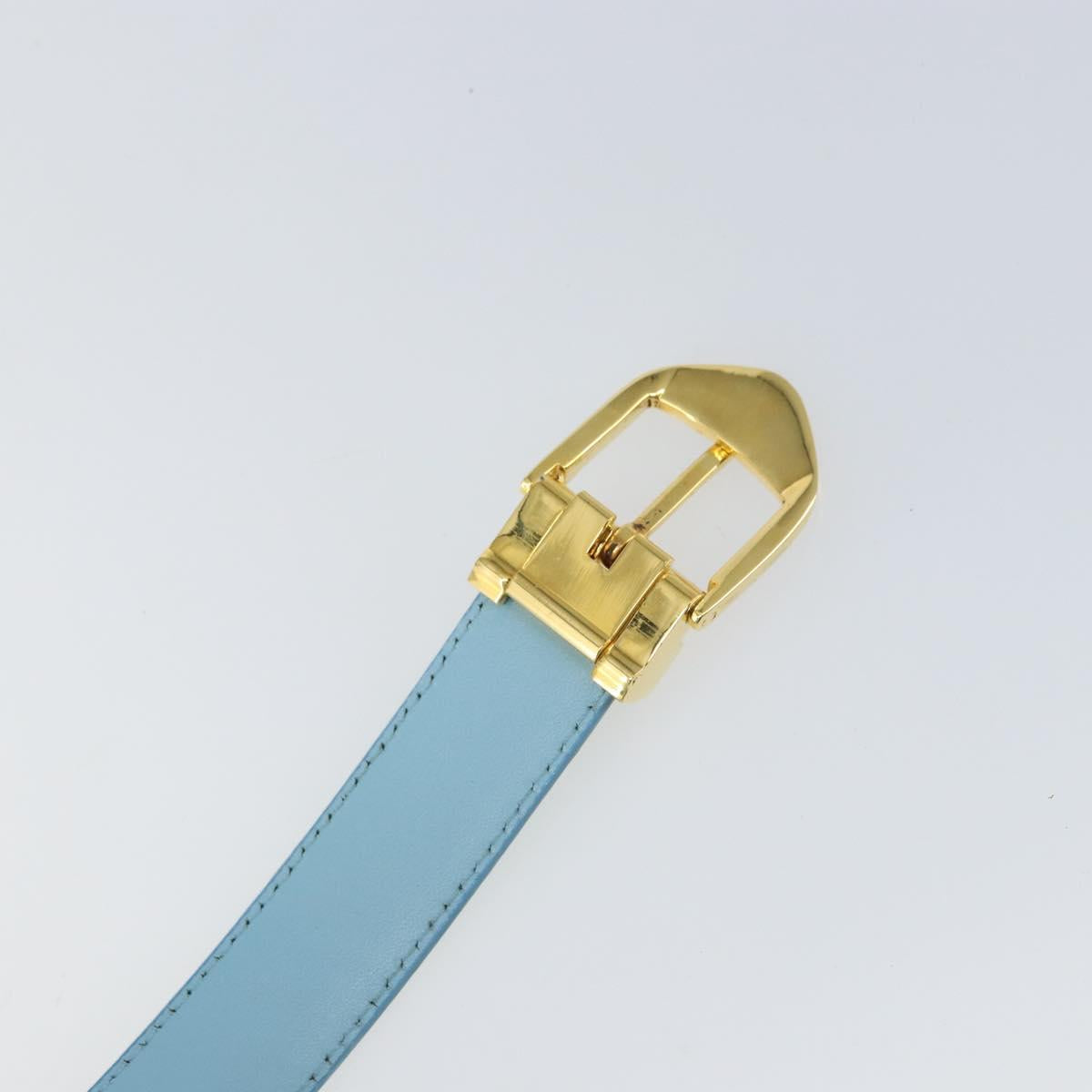 LOUIS VUITTON Monogram Vernis Ceinture Classic Belt Baby Blue LV Auth ti3493