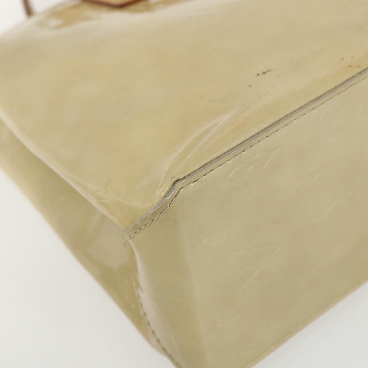 LOUIS VUITTON Monogram Vernis Reade PM Hand Bag Noisette M91334 LV Auth ti3494