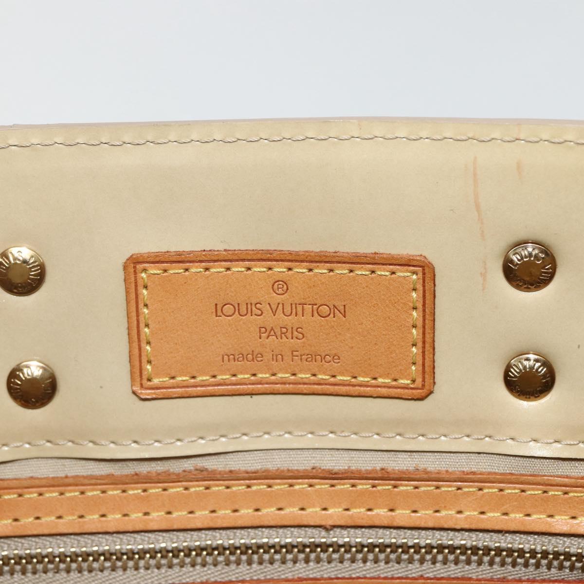 LOUIS VUITTON Monogram Vernis Reade PM Hand Bag Noisette M91334 LV Auth ti3494