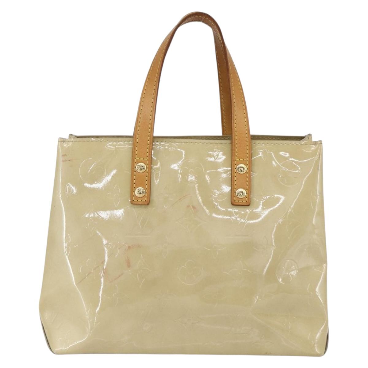 LOUIS VUITTON Monogram Vernis Reade PM Hand Bag Noisette M91334 LV Auth ti3494