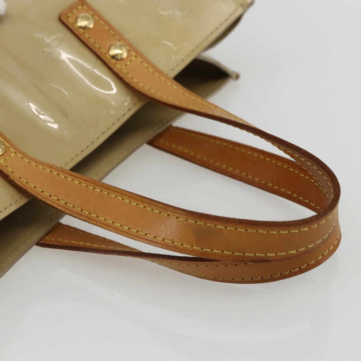 LOUIS VUITTON Monogram Vernis Reade PM Hand Bag Noisette M91334 LV Auth ti3494