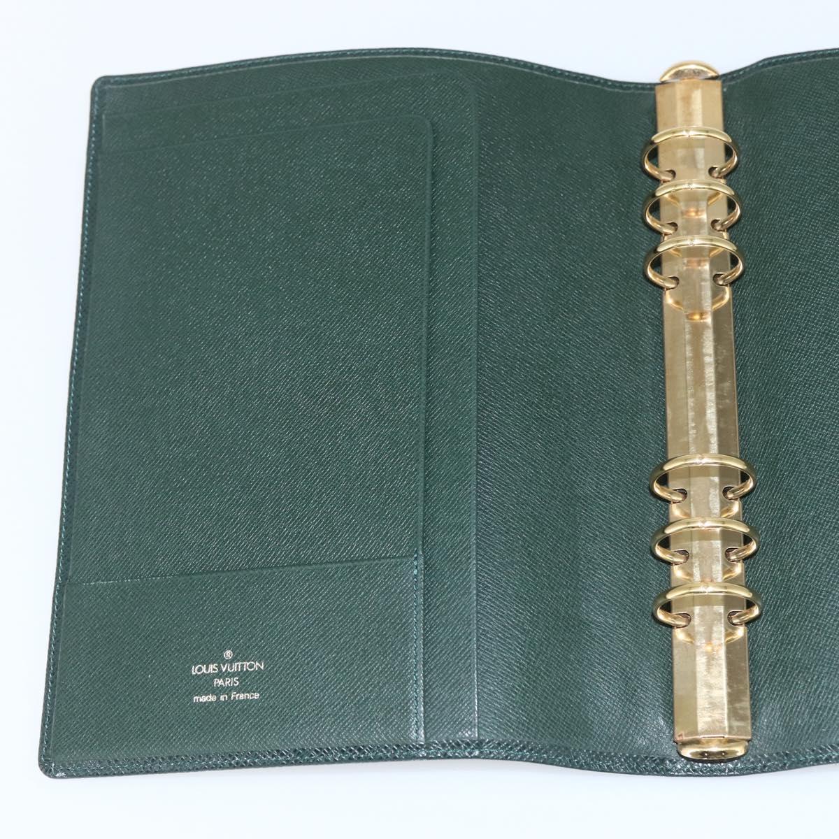 LOUIS VUITTON Taiga Agenda GM Day Planner Cover Epicea R20404 LV Auth ti3495