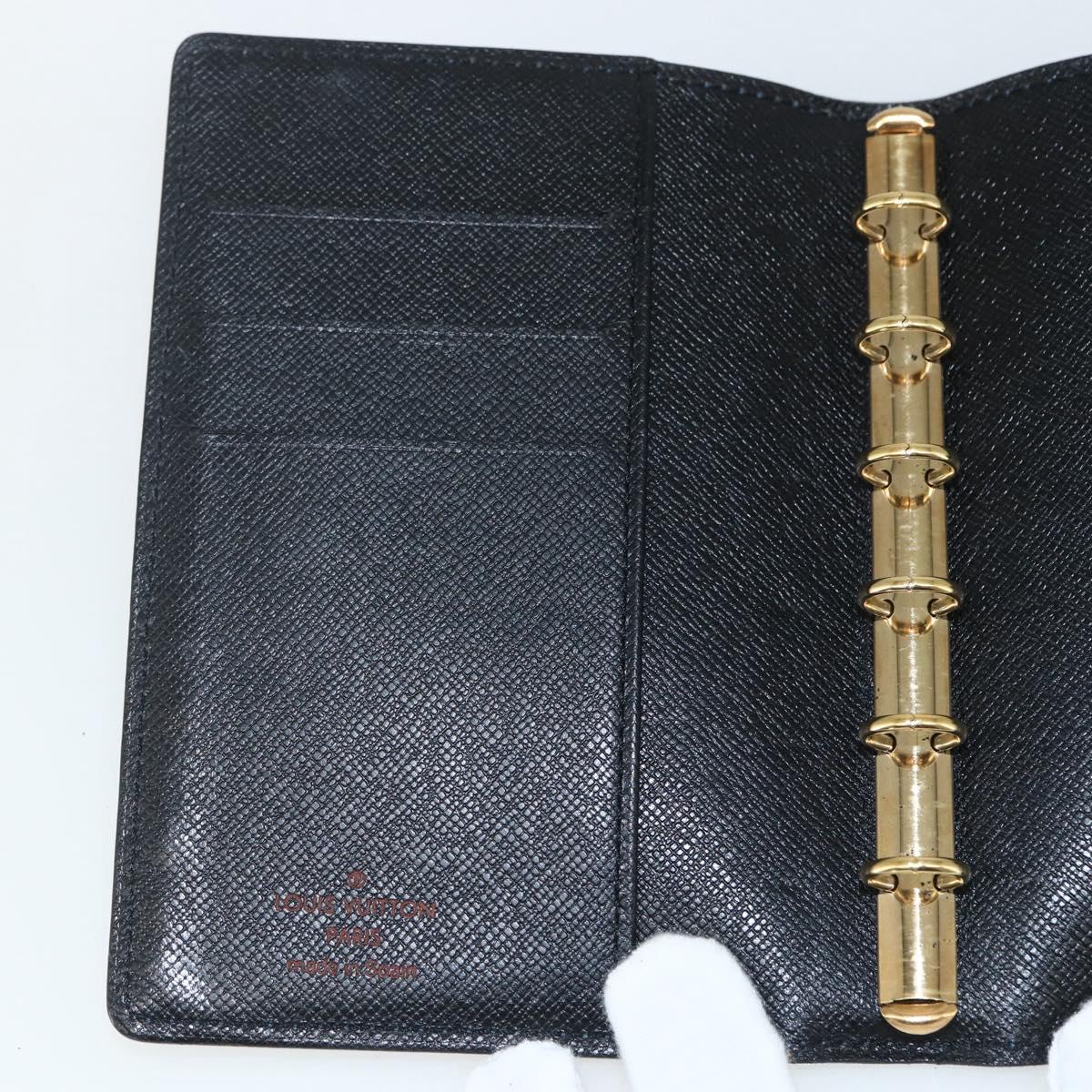 LOUIS VUITTON Epi Agenda PM Day Planner Cover Blue R20055 LV Auth ti3497