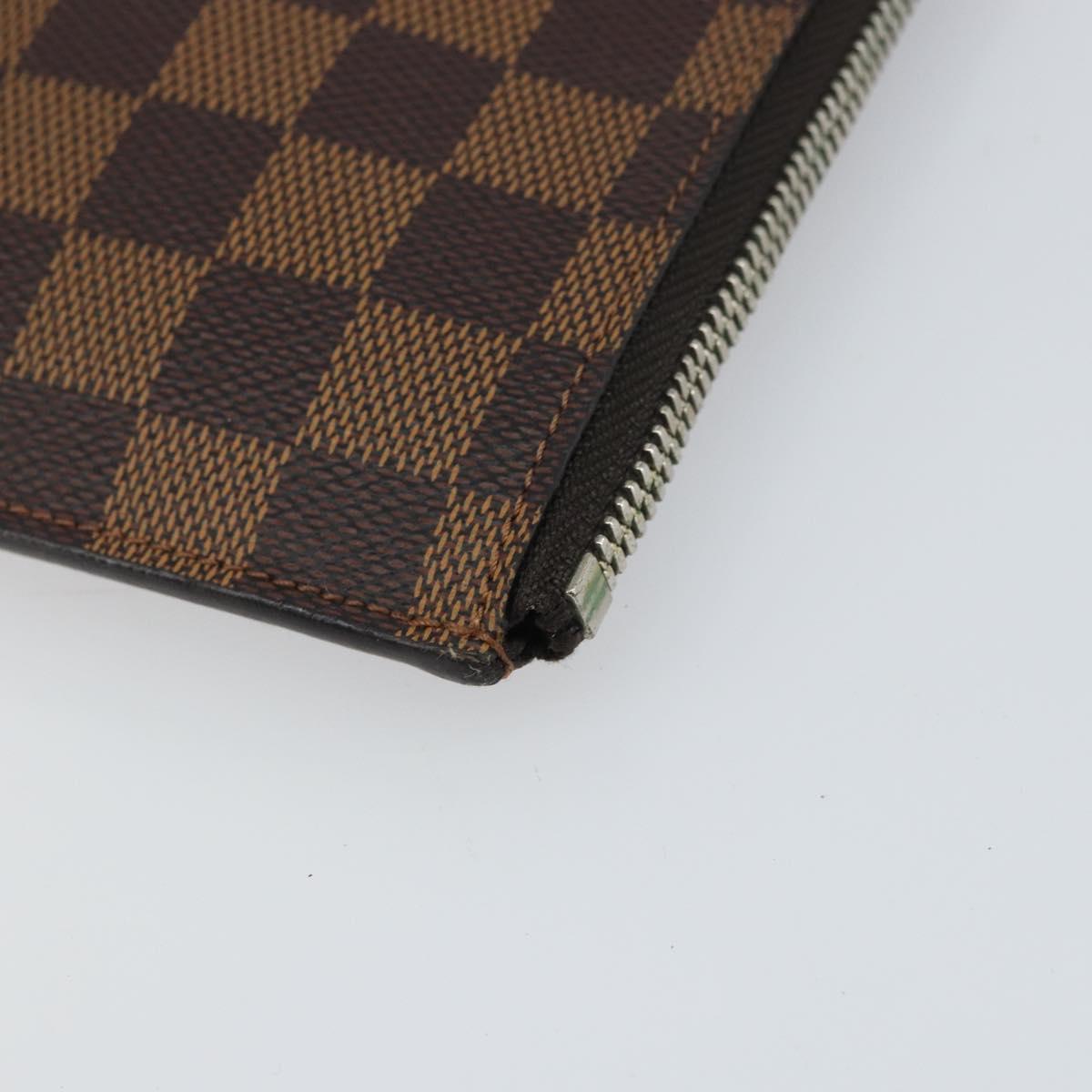 LOUIS VUITTON Damier Savannah Pochette Jules GM Clutch Bag N63345 LV Auth ti3498