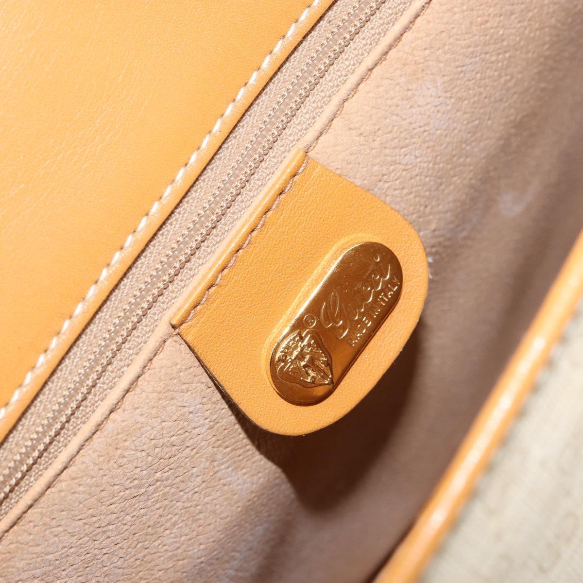 GUCCI Micro GG Supreme Web Sherry Line Bag PVC Beige 001 066 0551 Auth ti3514