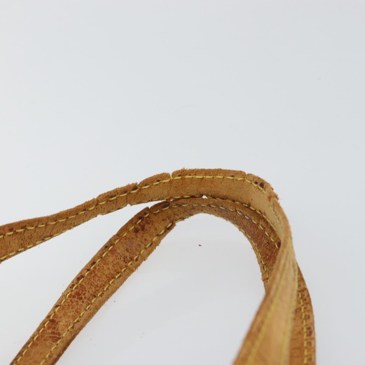 LOUIS VUITTON Monogram Vernis Reade MM Hand Bag Beige M91141 LV Auth ti3516