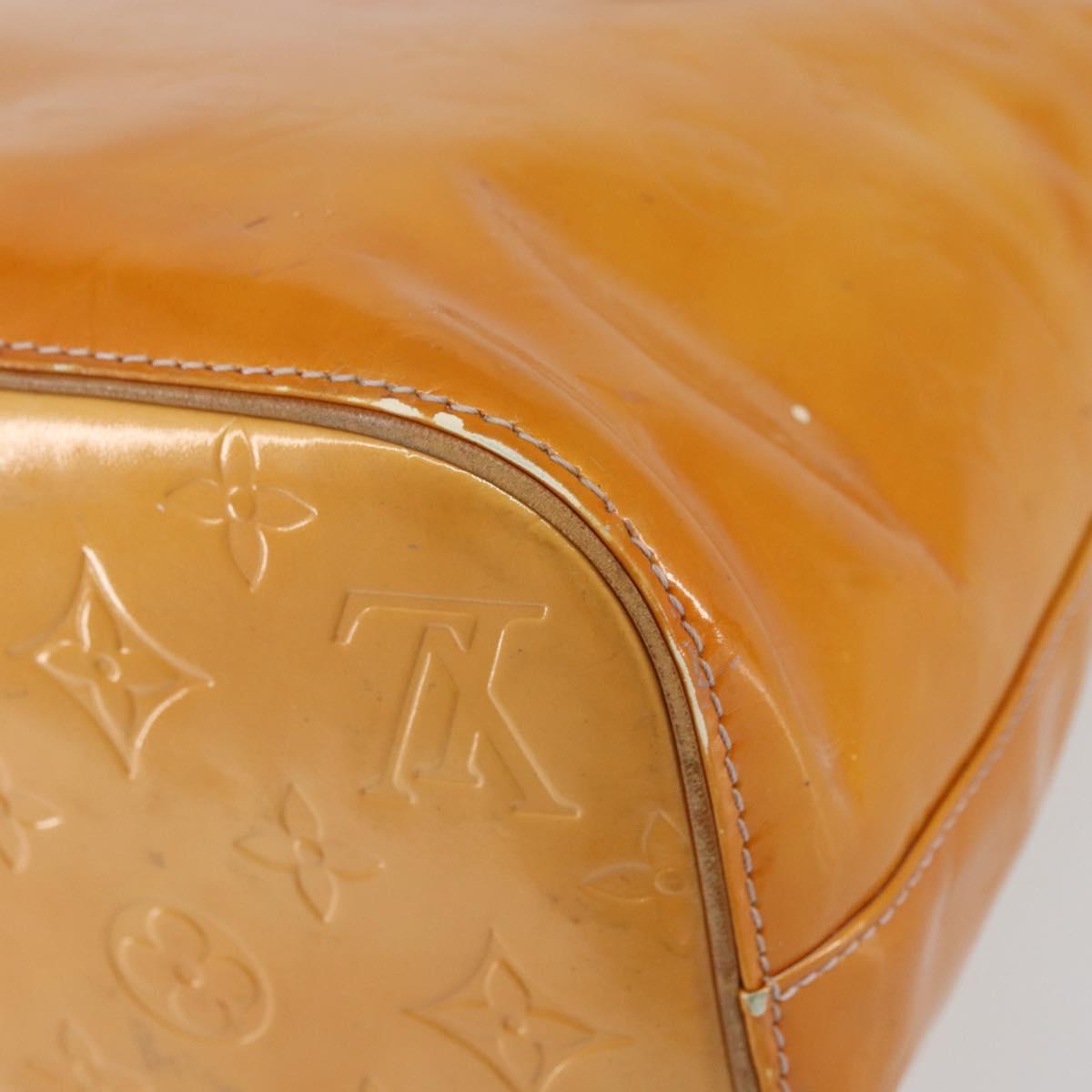 LOUIS VUITTON Monogram Vernis Houston Hand Bag Rose M91054 LV Auth ti3517