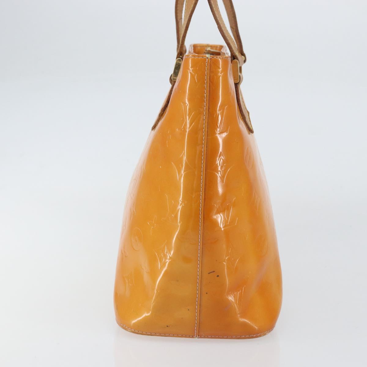 LOUIS VUITTON Monogram Vernis Houston Hand Bag Rose M91054 LV Auth ti3517