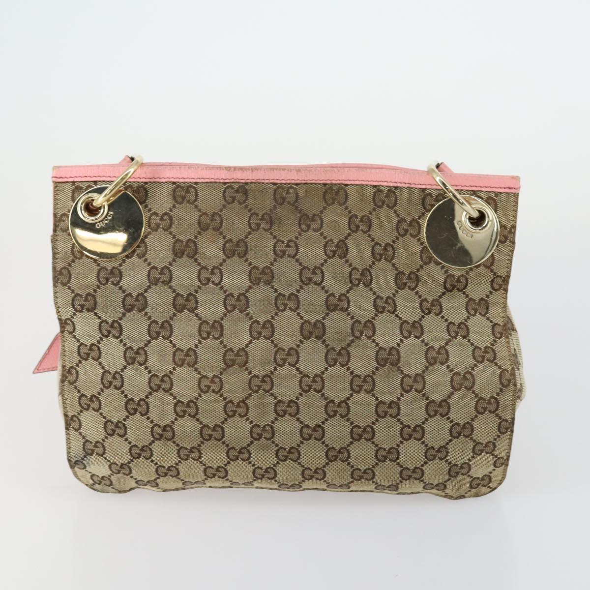 Salvatore Ferragamo Gucci Burberry Bag Canvas 4 Set Black Beige Auth ti3518