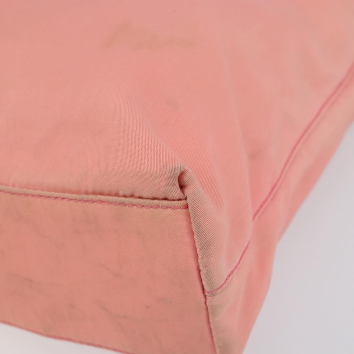 PRADA Shoulder Bag Nylon Pink Auth ti3519