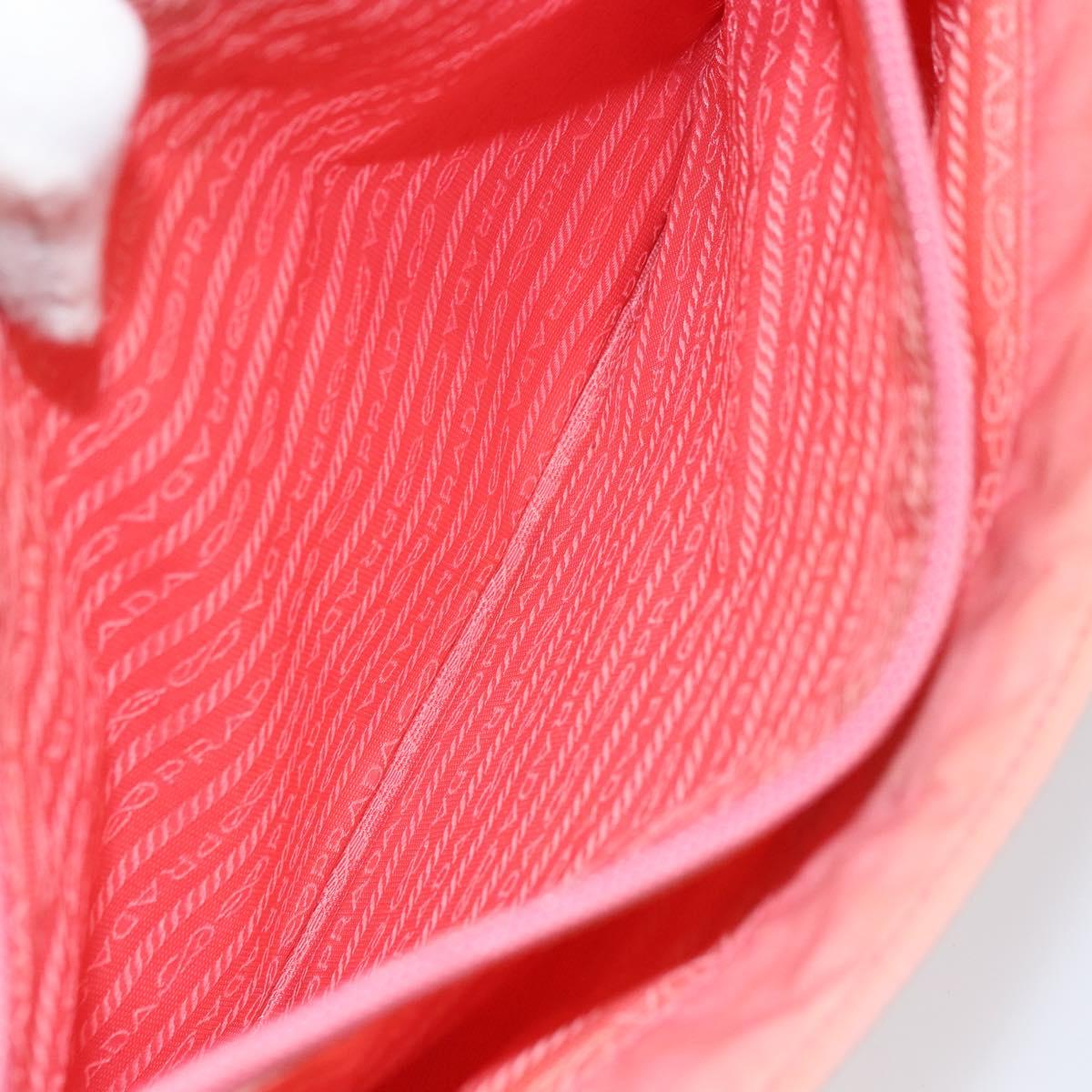 PRADA Shoulder Bag Nylon Pink Auth ti3519