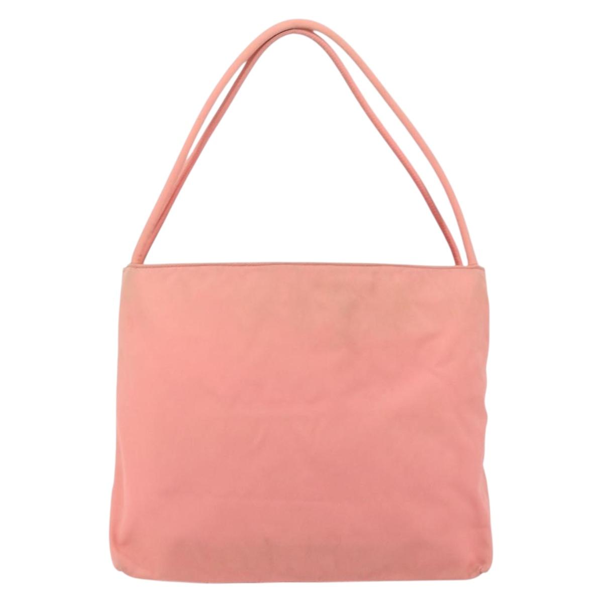 PRADA Shoulder Bag Nylon Pink Auth ti3519