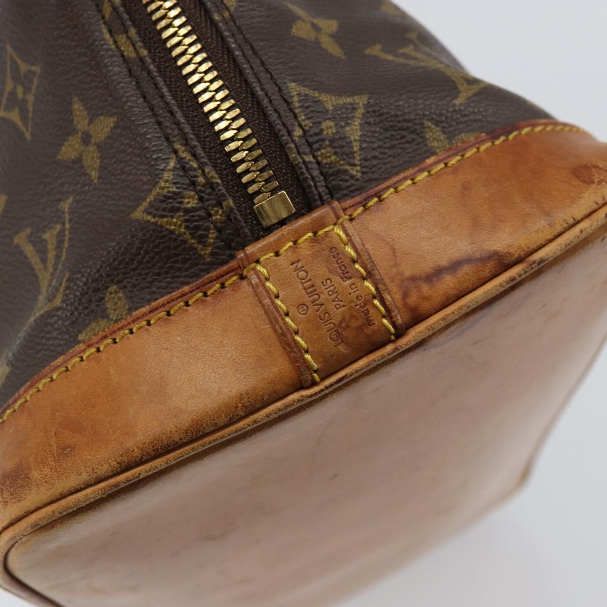 LOUIS VUITTON Monogram Alma Hand Bag M51130 LV Auth ti3527